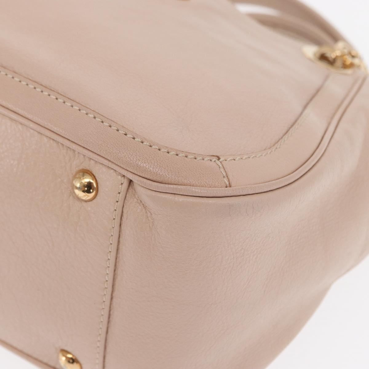 Salvatore Ferragamo Betulla Chain Tote Leather, Pink, Leather, Handbag