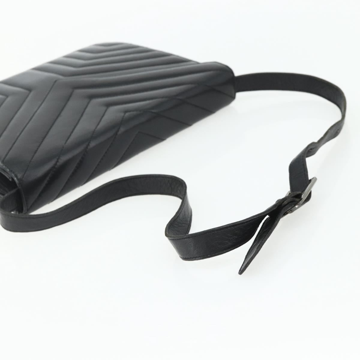 Saint Laurent Loulou NM Matelasse Chevron Leather, Black, Leather, Shoulder Bag