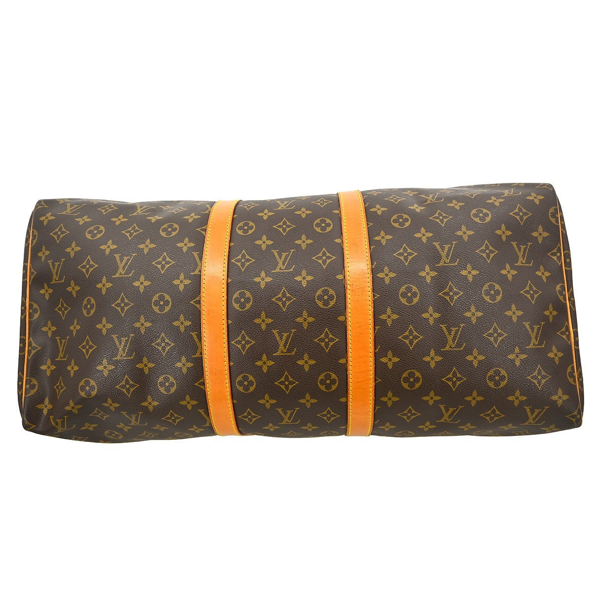 Louis Vuitton Keepall Monogram, Brown, Canvas, Travel Bag