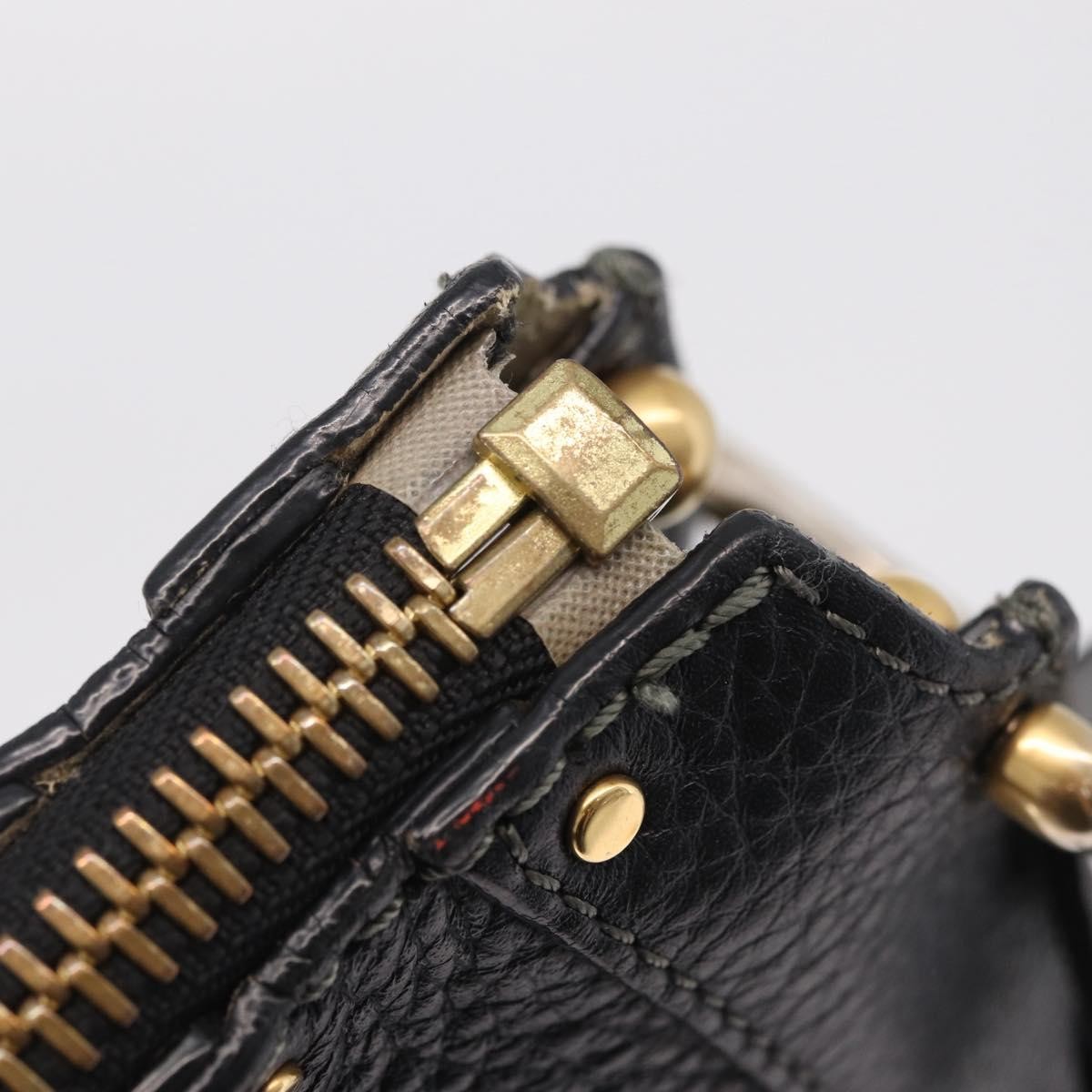 Chloe Hayley Hobo Leather, Black, Leather, Shoulder Bag