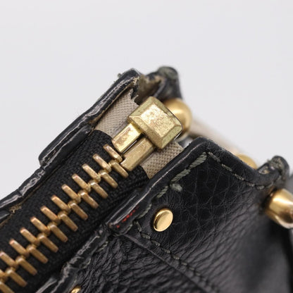 Chloe Hayley Hobo Leather, Black, Leather, Shoulder Bag