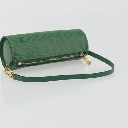 Louis Vuitton Soufflot Pochette Epi Leather, Green, Leather, Clutch