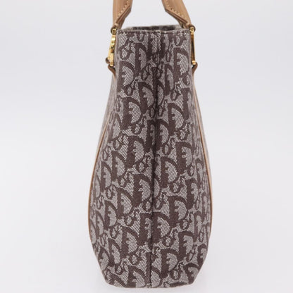 Christian Dior Vintage Open Diorissimo Canvas, Brown, Canvas, Tote Bag
