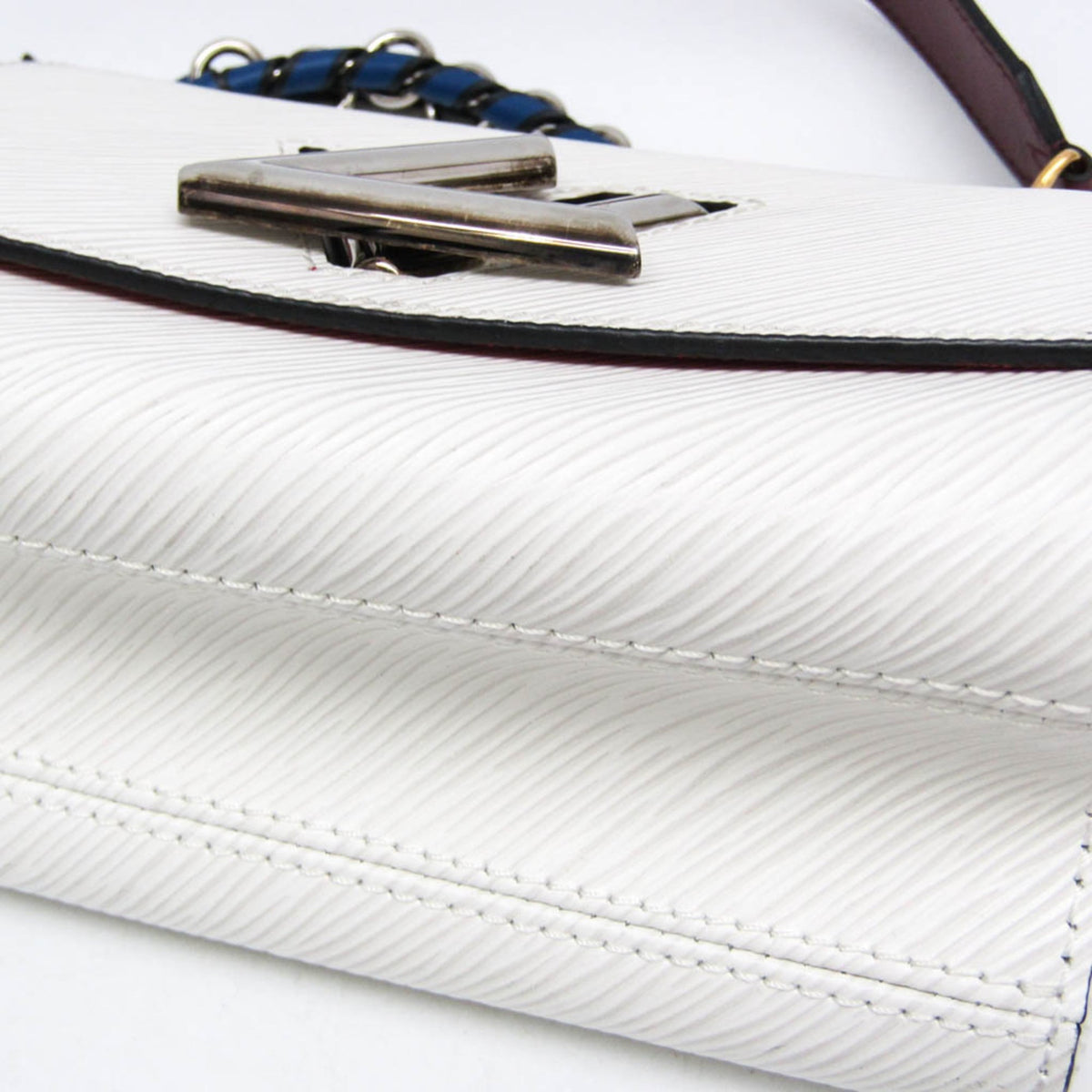 Louis Vuitton Twist Epi Leather, White, Leather, Handbag