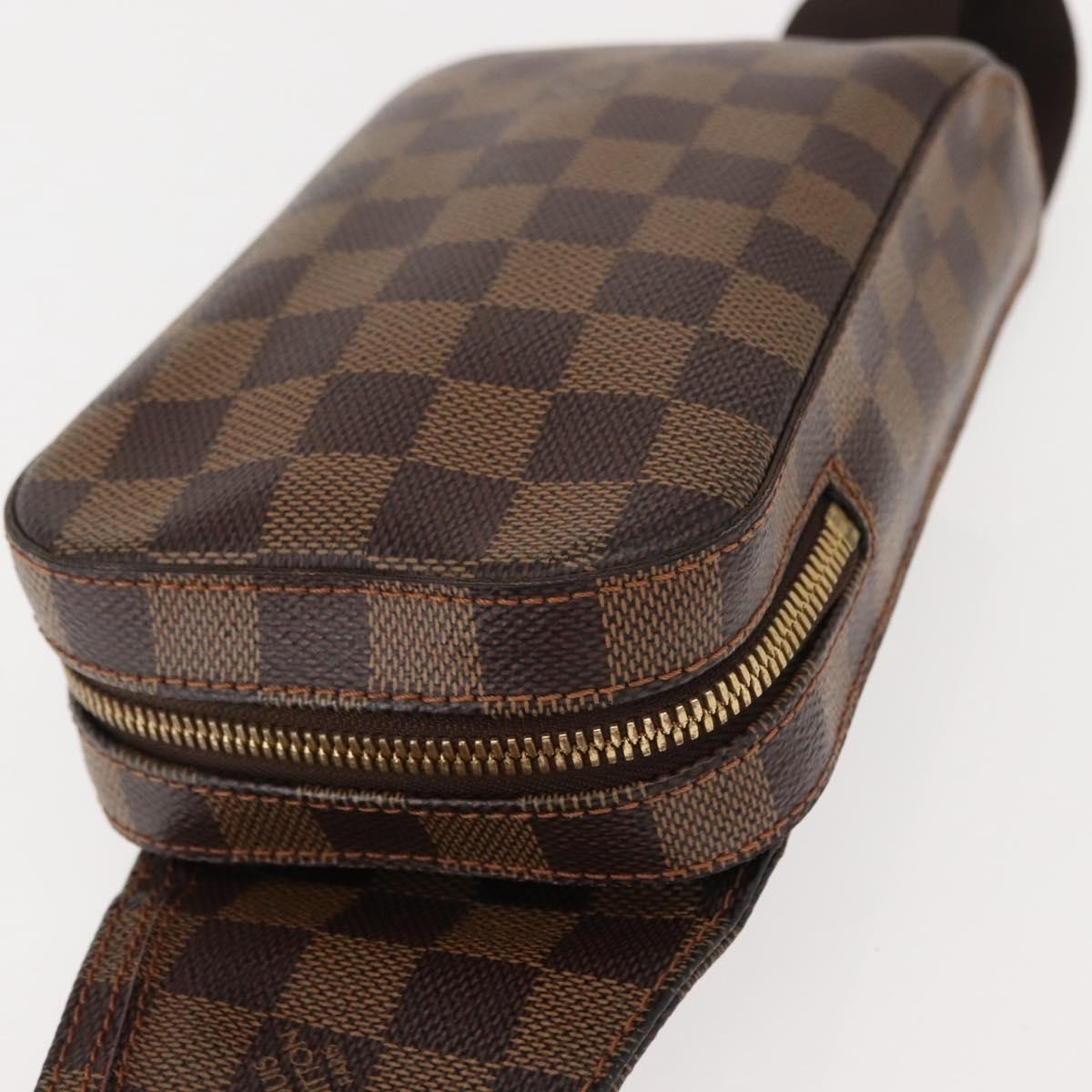 Louis Vuitton Geronimos Waist Damier Ebene, Brown, Canvas, Shoulder Bag