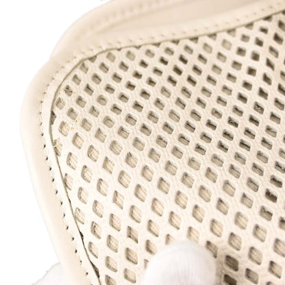 Chanel Up In The Air Top Handle Perforated Leather, White, Leather, Tote Bag