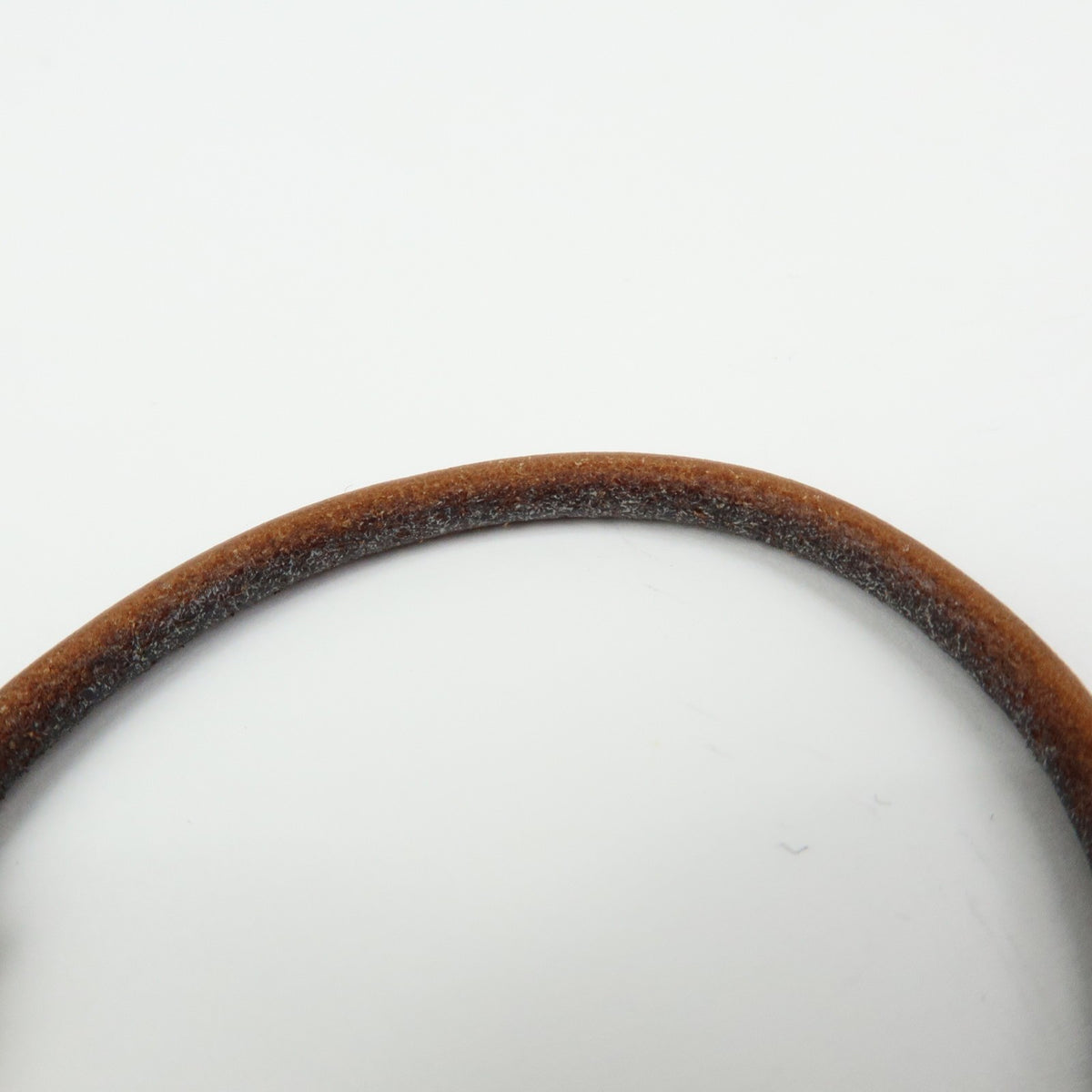 Hermes Jumbo Hook Braided Leather and Metal, Brown, Leather, Bracelet