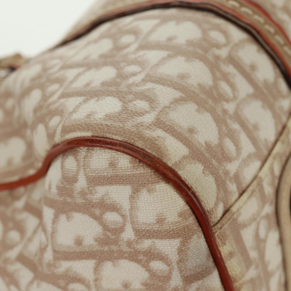 Christian Dior Vintage Trotter Romantique Boston Diorissimo Coated Canvas, Beige, Canvas, Handbag