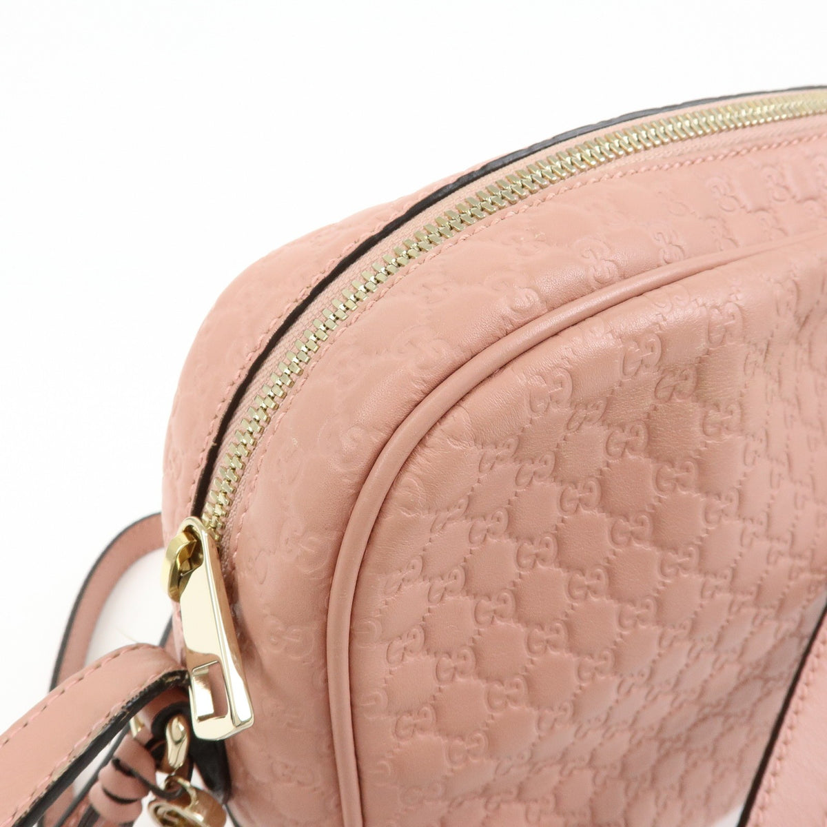 Gucci Bree Disco Microguccissima Leather, Pink, Leather, Crossbody Bag