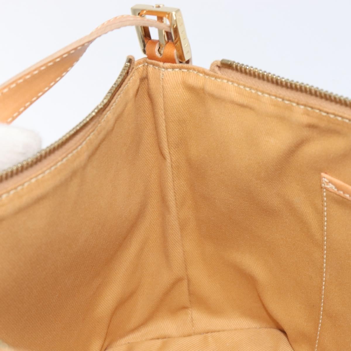 Celine Vintage Zip Hobo Macadam Canvas, Beige, Canvas, Shoulder Bag