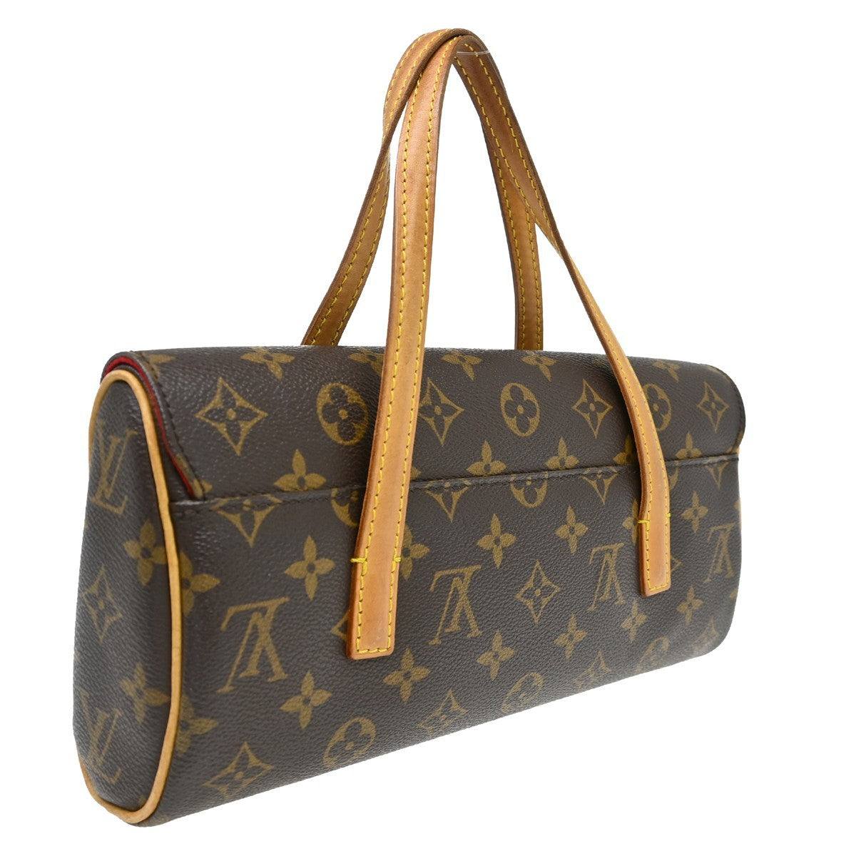 Louis Vuitton Sonatine Monogram Canvas, Brown, Canvas, Handbag