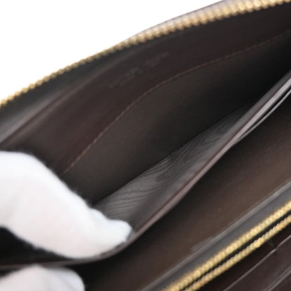 Bottega Veneta Intrecciato Long Zip Leather, Brown, Leather, Wallet