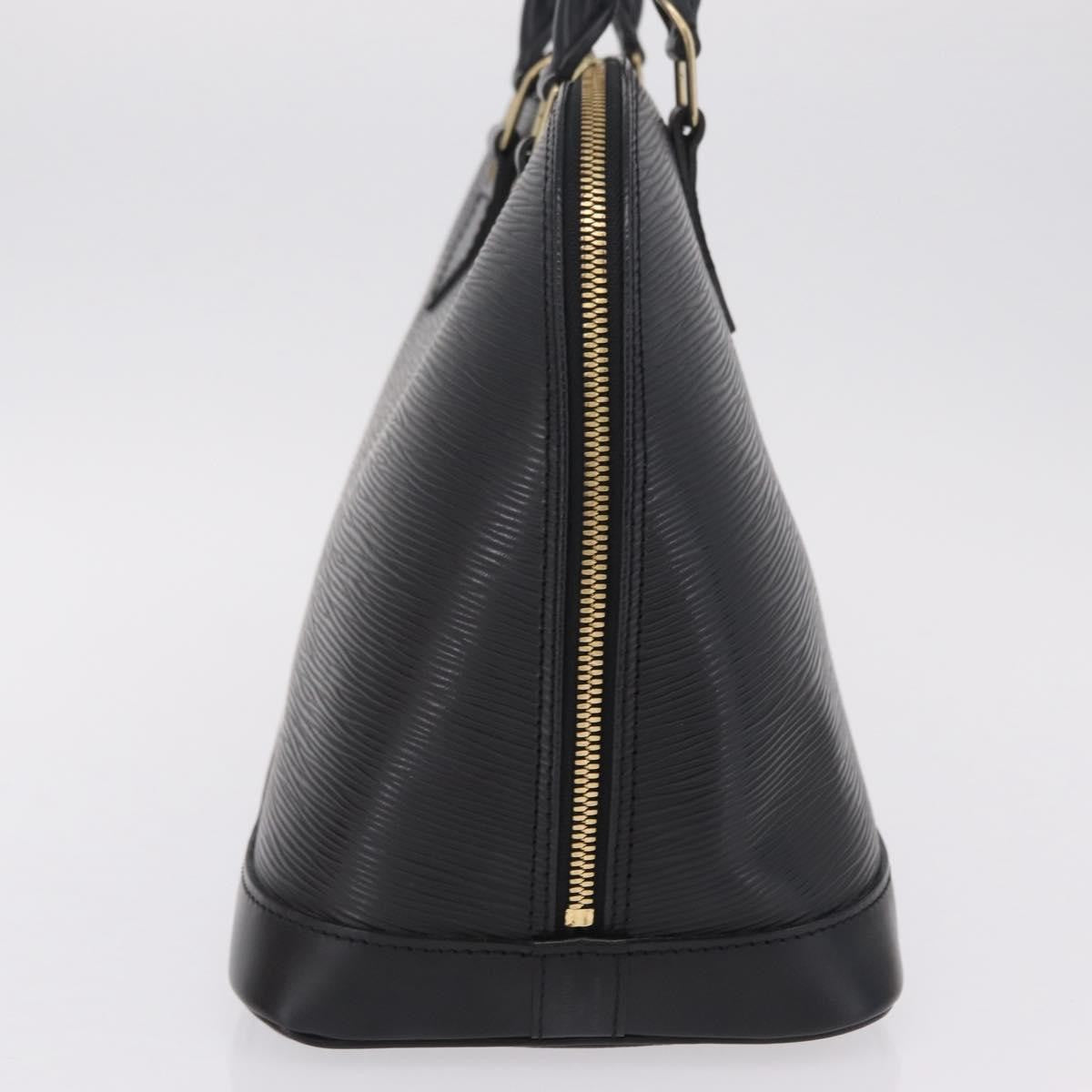 Louis Vuitton Alma Epi Leather, Black, Leather, Handbag