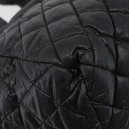 Chanel Coco Cocoon Bowling Quilted Nylon, Black, Nylon, Handbag