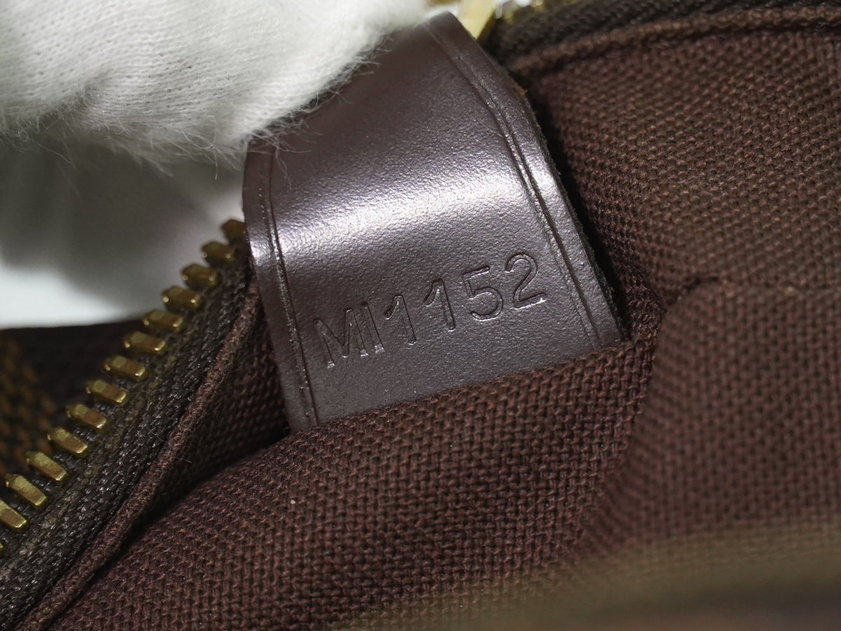 Louis Vuitton Shelton Messenger Damier Ebene, Brown, Canvas, Shoulder Bag