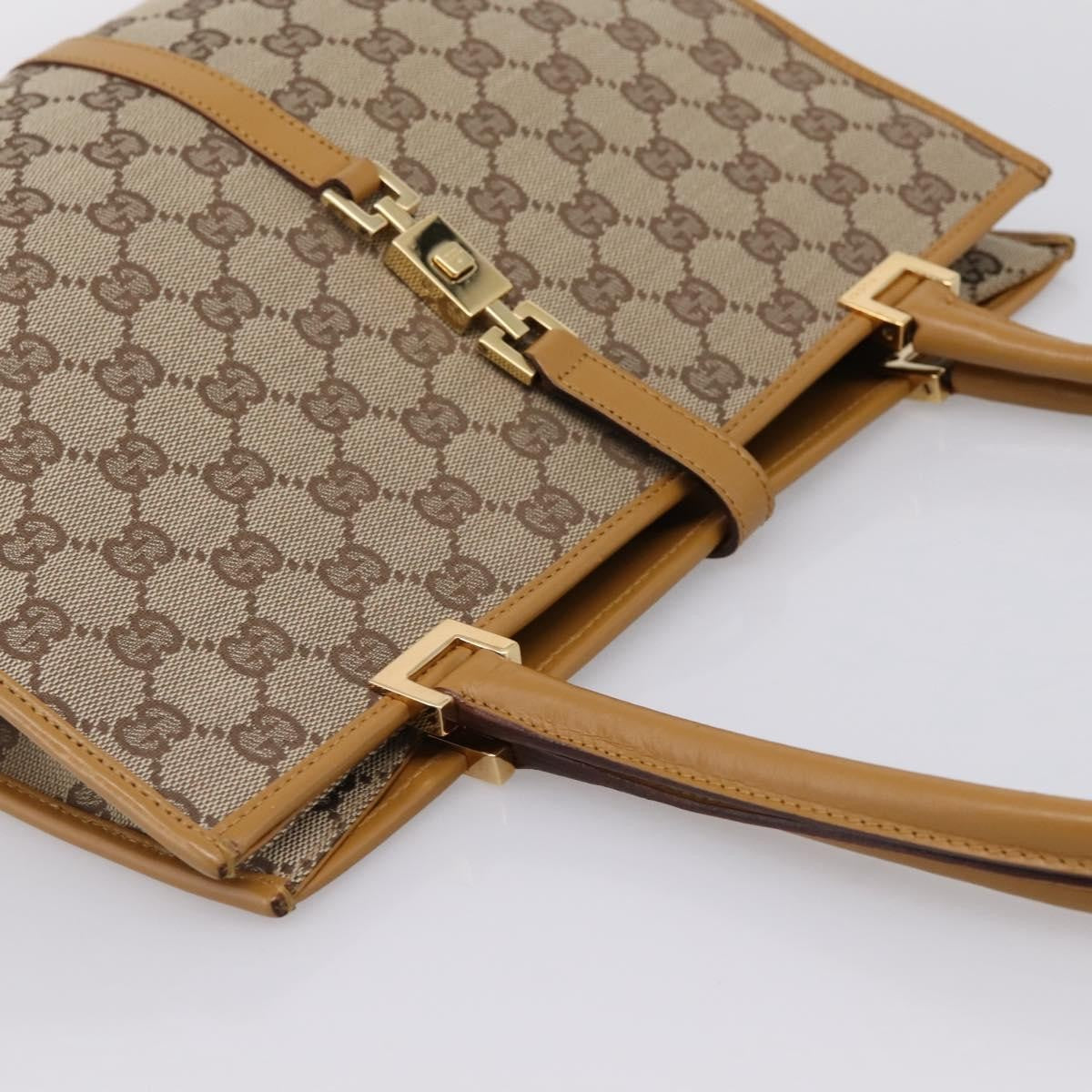 Gucci Jackie GG Canvas, Brown, Canvas, Tote Bag