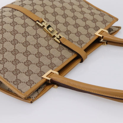 Gucci Jackie GG Canvas, Brown, Canvas, Tote Bag