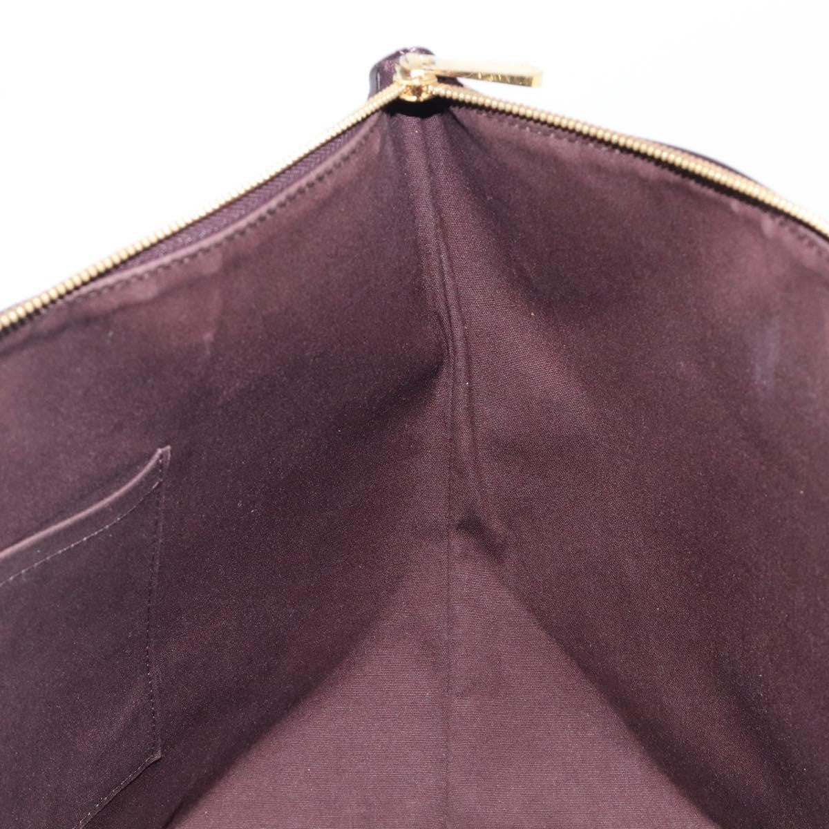 Louis Vuitton Bellevue Monogram Vernis, Burgundy, Patent Leather, Handbag