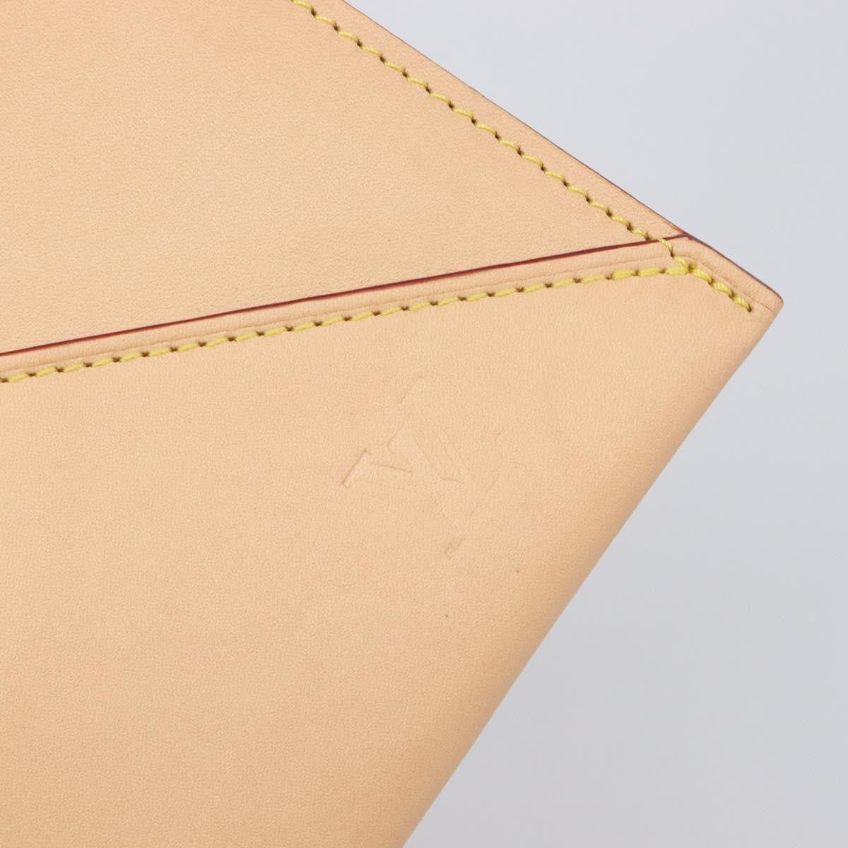 Louis Vuitton Rivets Envelope Clutch Leather, Beige, Leather, Clutch