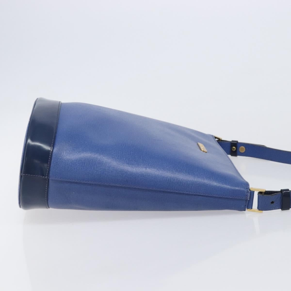 Burberry Shoulder Leather, Blue, Leather, Shoulder Bag