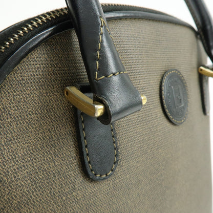 Fendi Vintage Dome Satchel Leather, Brown, Leather, Handbag