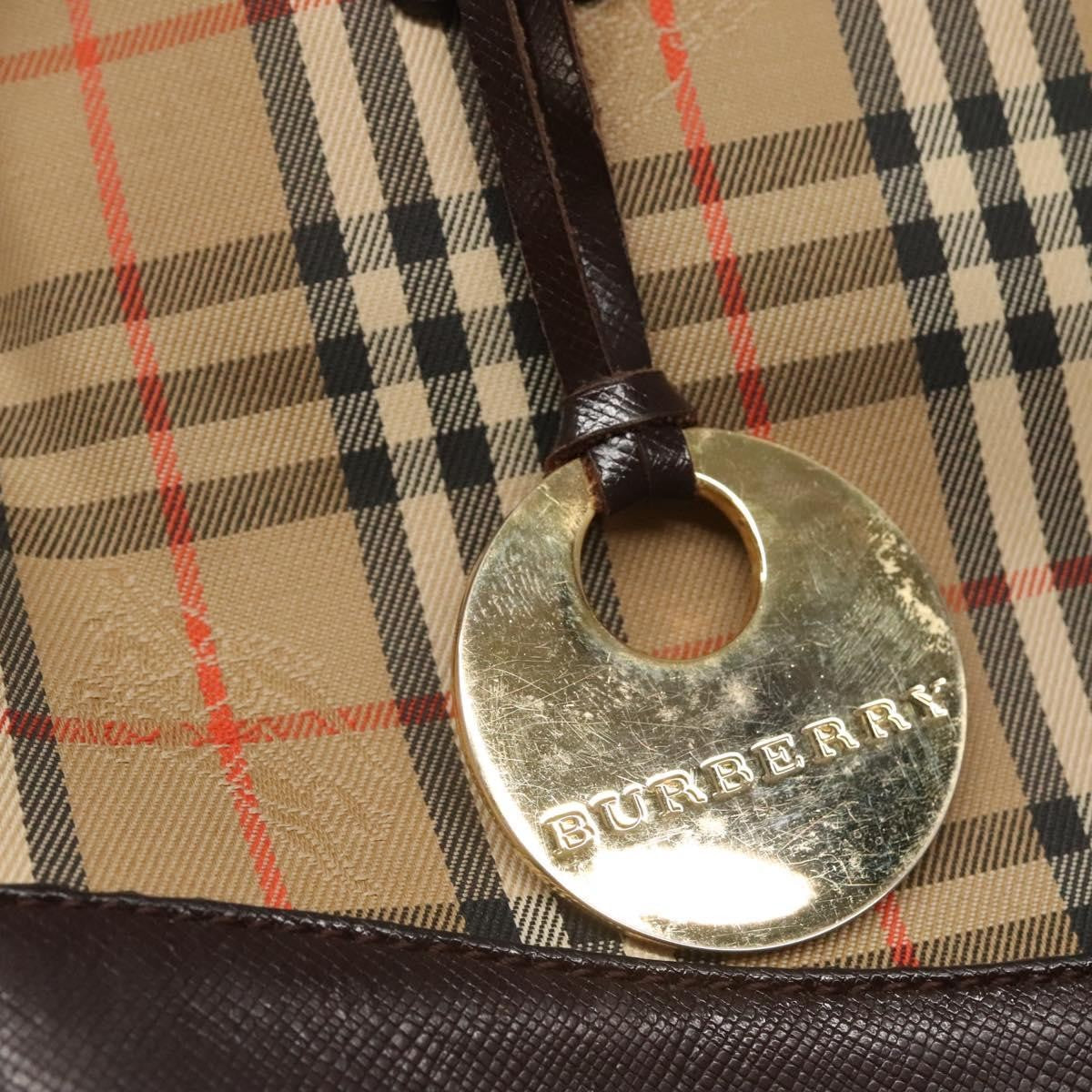 Burberry Nova Check Tote canvas check pattern, Beige, Canvas, Handbag
