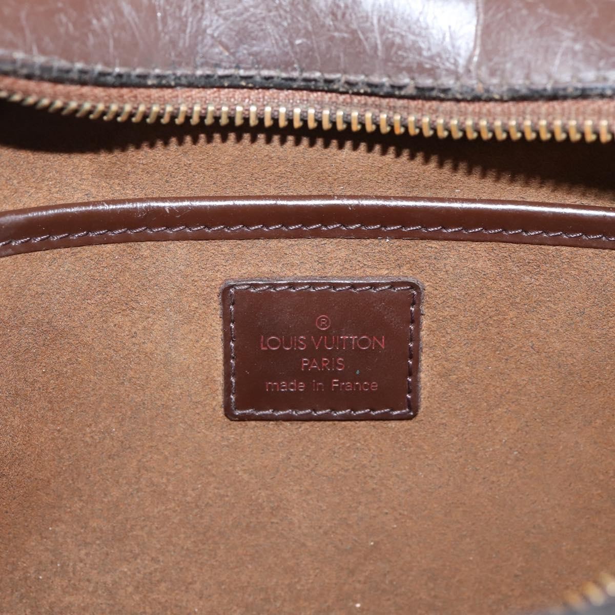 Louis Vuitton Pochette Saint Louis Damier, Brown, Canvas, Clutch