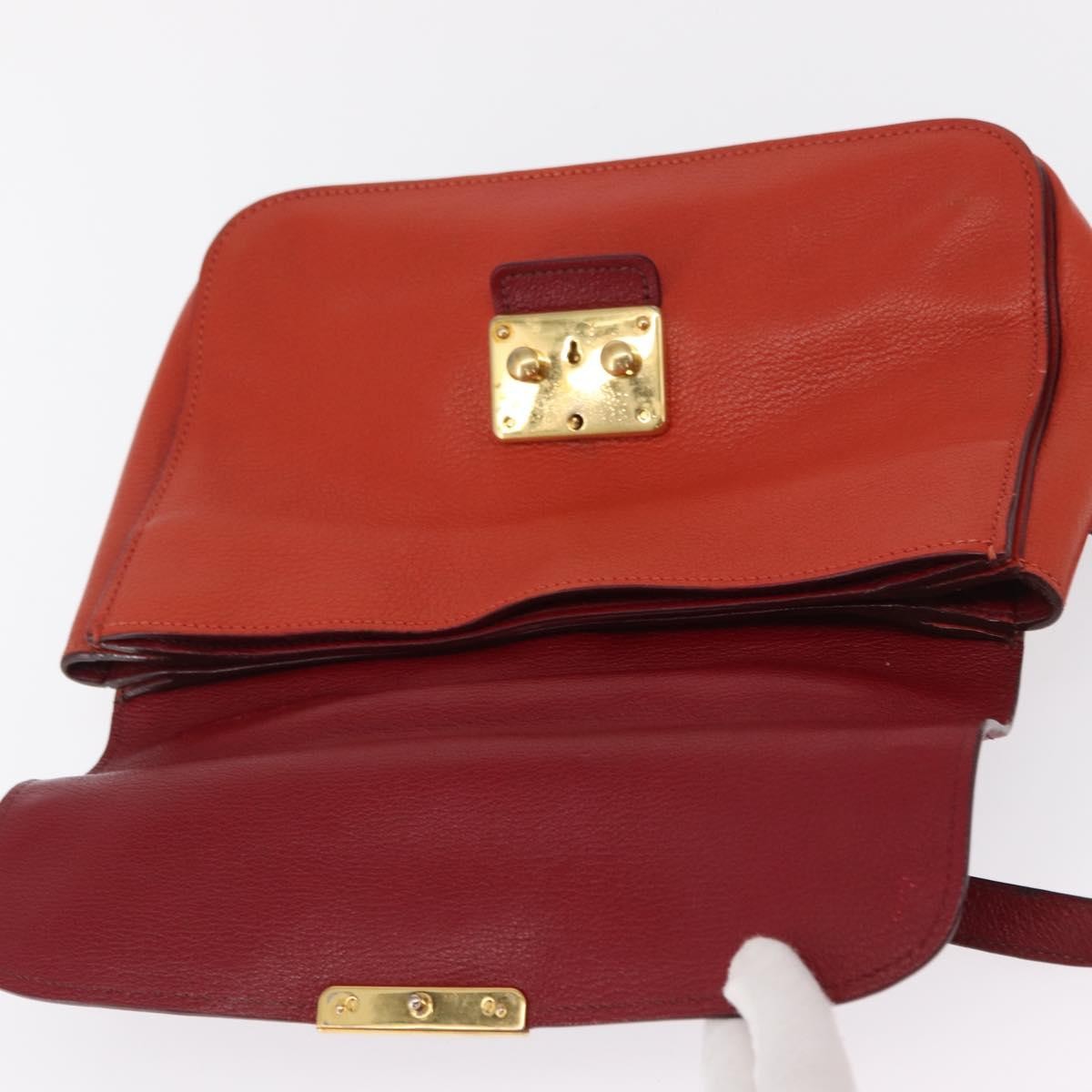 Miu Miu Madras Top Handle Leather, Red, Leather, Handbag