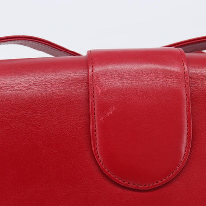 Saint Laurent Vintage Shoulder bag Leather, Red, Leather, Shoulder Bag