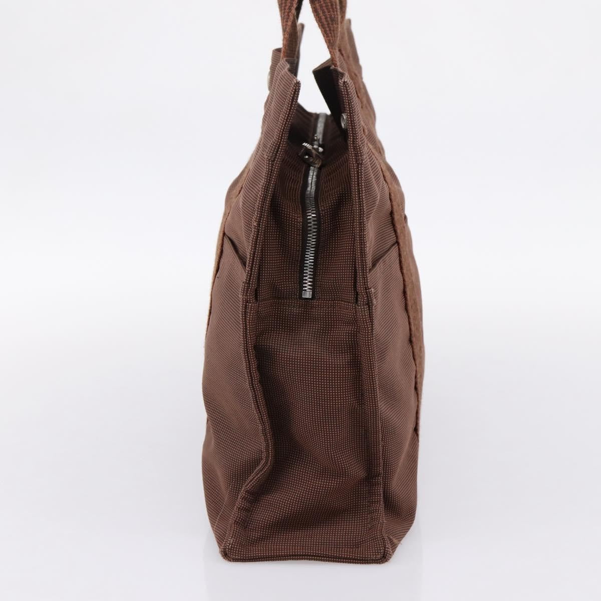 Hermes Fourre-tout Herline Fourre-tout Herline, Brown, Canvas, Tote Bag