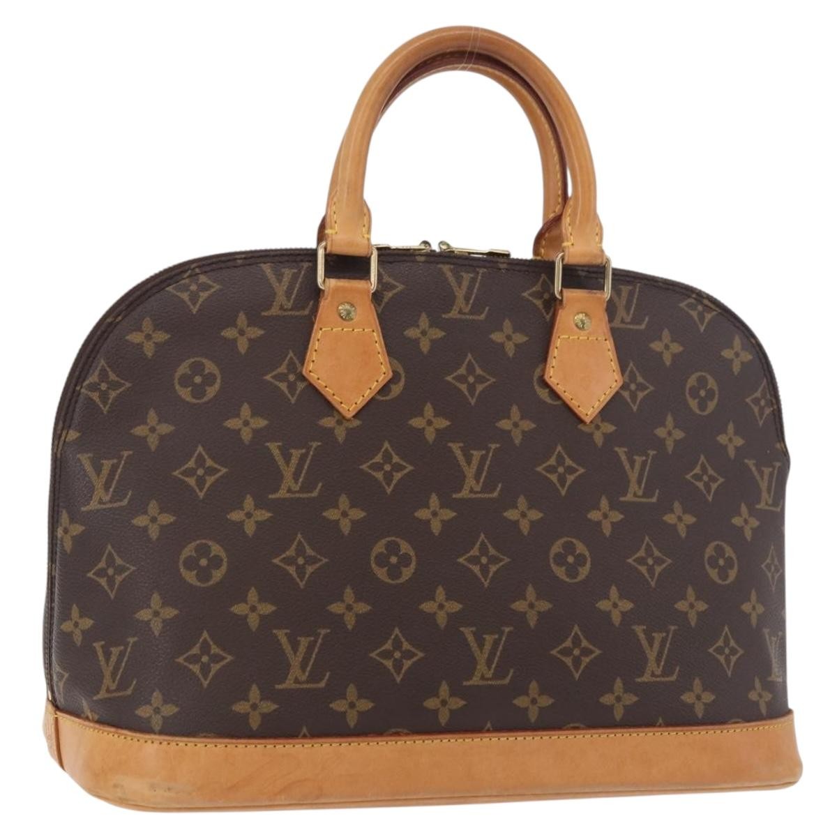 Louis Vuitton Vintage Alma Monogram Canvas, Brown, Canvas, Handbag