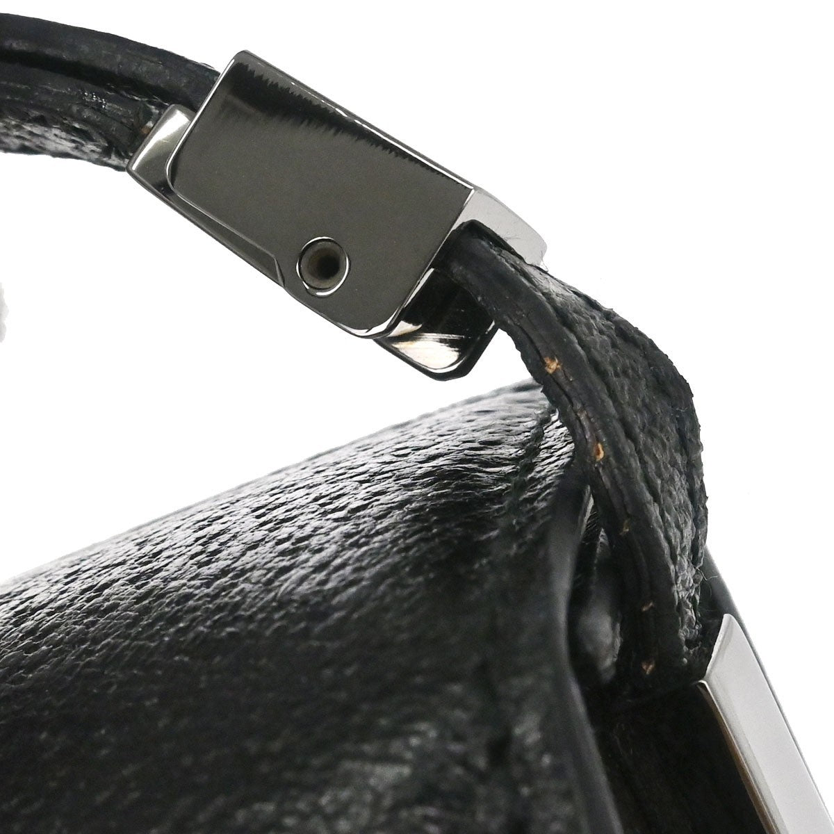 Gucci Vintage Leather, Black, Leather, Shoulder Bag