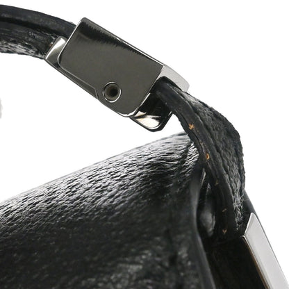 Gucci Vintage Leather, Black, Leather, Shoulder Bag