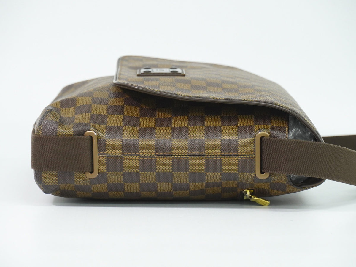 Louis Vuitton Brooklyn Damier Ebene, Brown, Canvas, Shoulder Bag