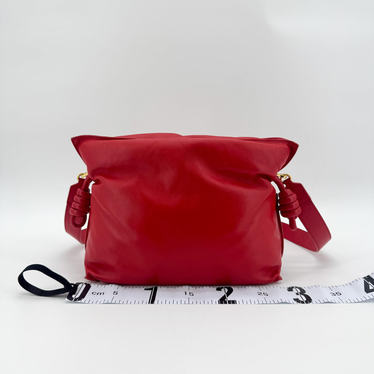 Loewe Monochrome Flamenco Convertible Clutch Leather, Red, Leather, Clutch