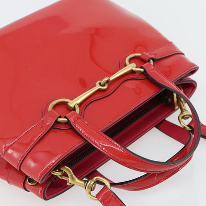Gucci Bright Bit Convertible Tote Patent, Pink, Patent Leather, Tote Bag