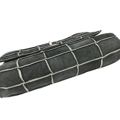 Chanel Accordion Reissue Flap Patchwork Suede, Gray, Suede, Handbag