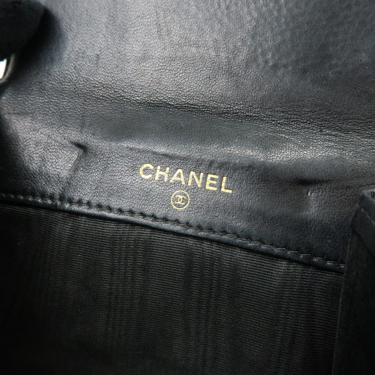 Chanel Vintage Timeless Bifold Caviar, Black, Leather, Wallet