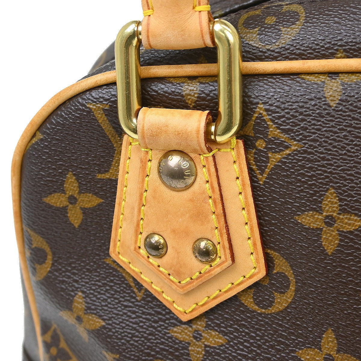 Louis Vuitton Manhattan Monogram, Brown, Canvas, Handbag