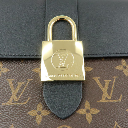 Louis Vuitton Locky Monogram Canvas with Leather, Brown, Canvas, Handbag