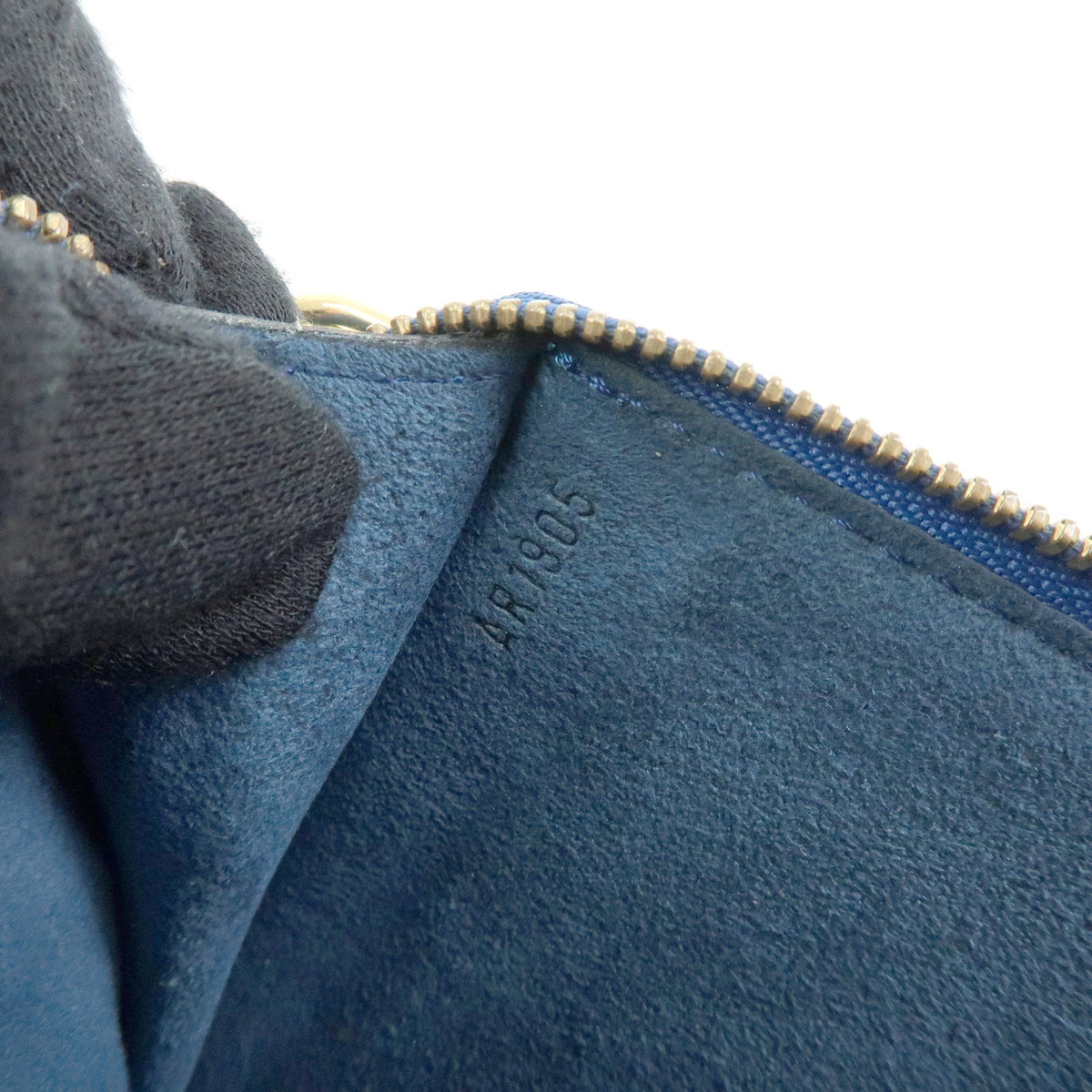 Louis Vuitton Pochette Accessoires Epi Leather, Blue, Leather, Clutch