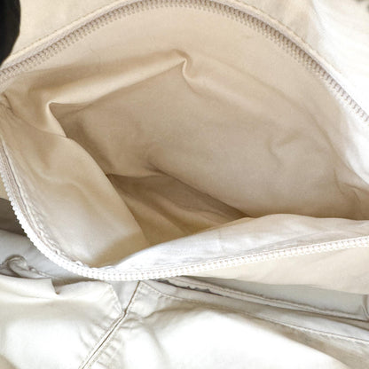 Chanel Sport Line Double Pocket Zip Messenger Leather, Beige, Leather, Crossbody Bag
