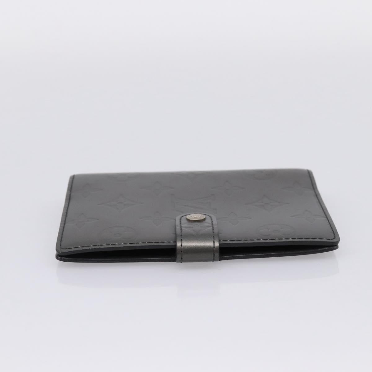 Louis Vuitton Agenda Cover Monogram Empreinte Leather, Gray, Canvas, Wallet