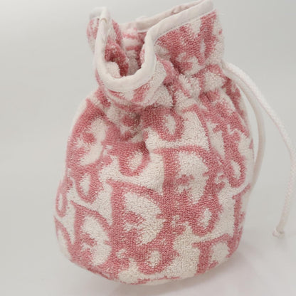 Christian Dior Trotter Clutch Trotter Canvas, Pink, Canvas, Clutch