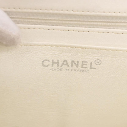 Chanel Vintage Chocolate Bar CC Flap Patent leather, Beige, Patent Leather, Shoulder Bag