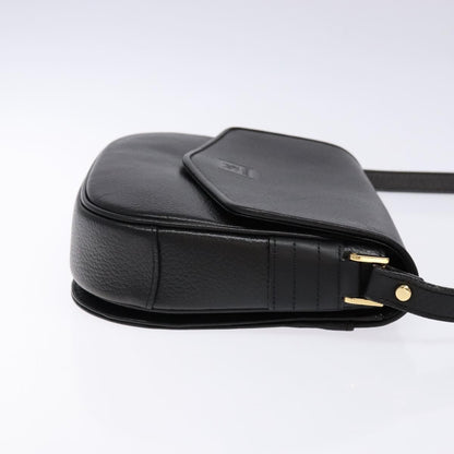 Burberry Flap Shoulder Leather, Black, Leather, Shoulder Bag