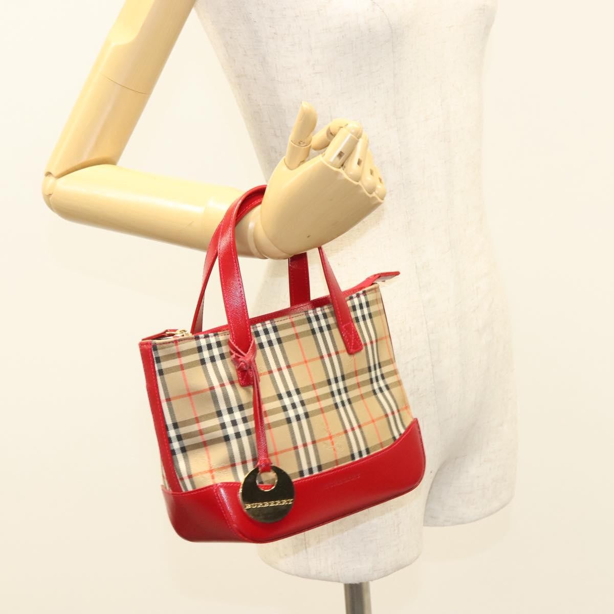 Burberry Nova Check Nova Check Canvas and leather, Beige, Canvas, Handbag