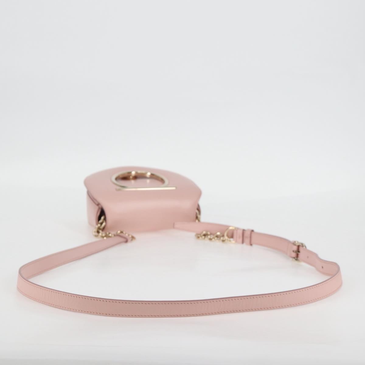 Salvatore Ferragamo Vela Flap Leather, Pink, Leather, Crossbody Bag
