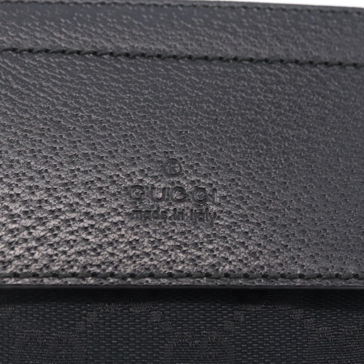 Gucci Vintage Double Web Belt Canvas, Black, Canvas, Shoulder Bag