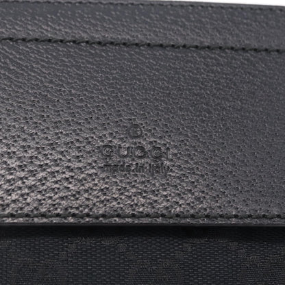 Gucci Vintage Double Web Belt Canvas, Black, Canvas, Shoulder Bag